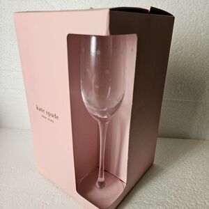 NIB Kate Spade Larabee Dot Champagne Flutes Set of 4